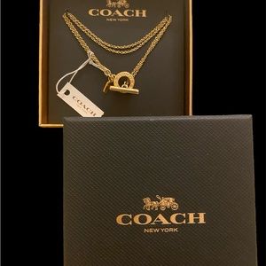 Coach gold tone bracelet